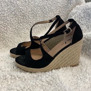 Rue21 Etc! Medium (7/8) black wedge heels